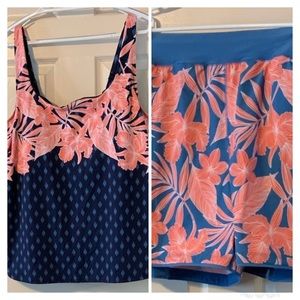 Land’s End plus size Tankini AND Swim Shorts.